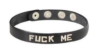 Wordband Collar Fuck Me - Black Wordband Collar Fuck Me - Black